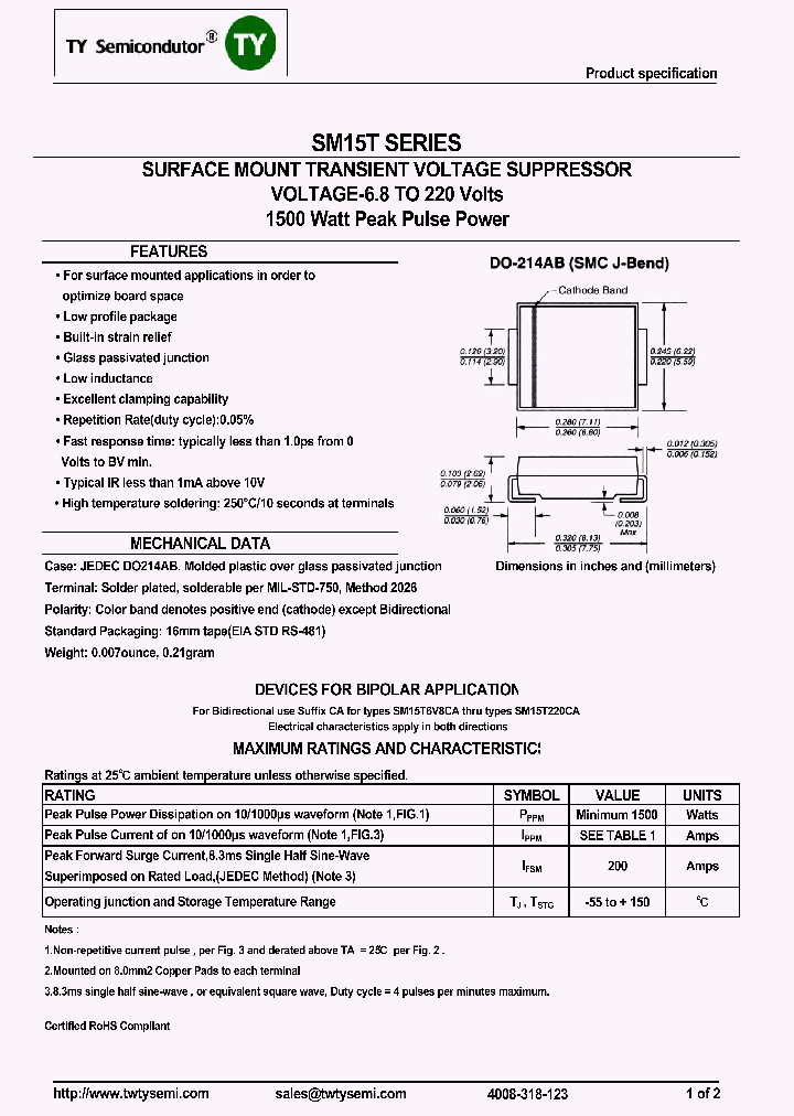 SM15T36A_7669538.PDF Datasheet