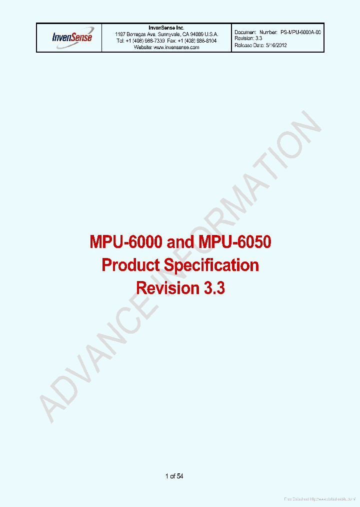 MPU6050_7670065.PDF Datasheet