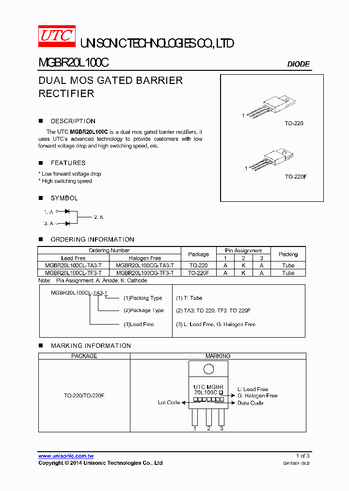 MGBR20L100CG-TF3-T_7670641.PDF Datasheet