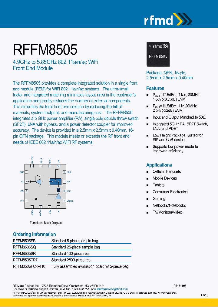 RFFM8505_7672885.PDF Datasheet