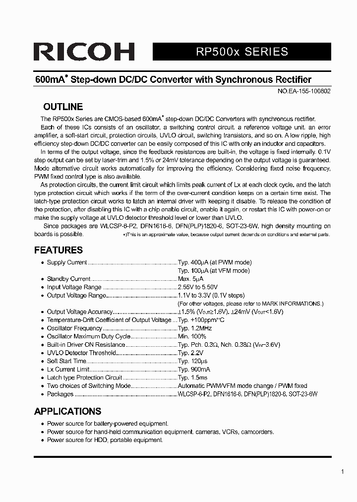 RP500Z264A-E2-F_7679341.PDF Datasheet