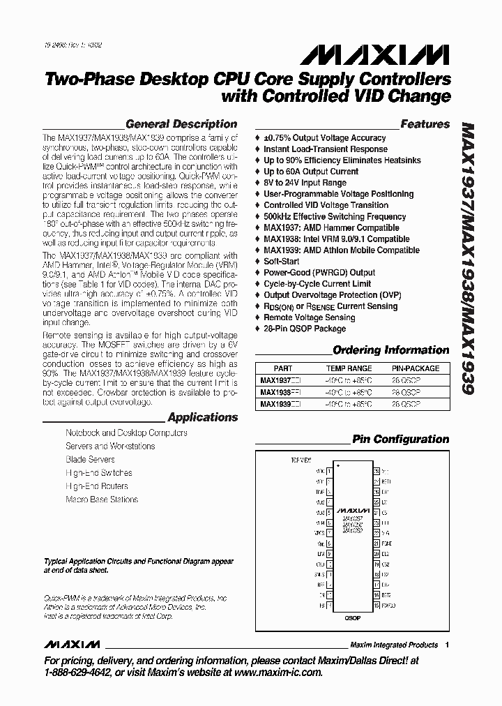 MAX1939EEIT_7680744.PDF Datasheet