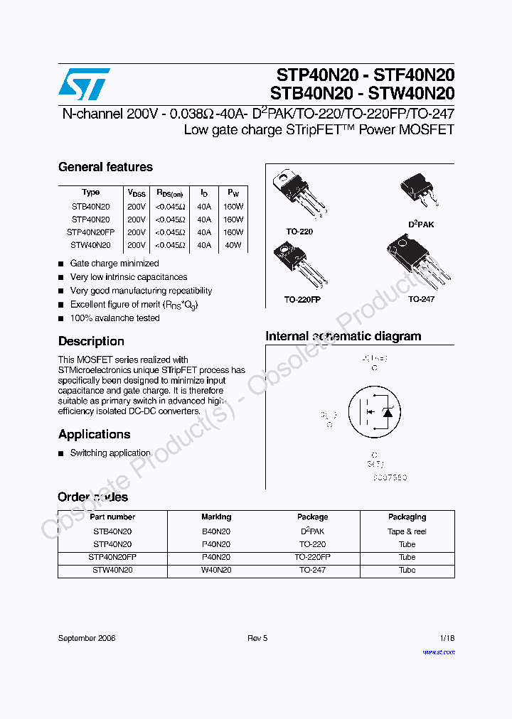 STW40N20_7682814.PDF Datasheet