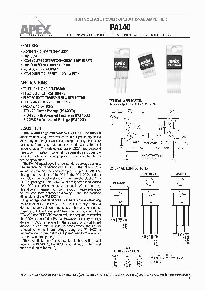 PA140CX_7684164.PDF Datasheet