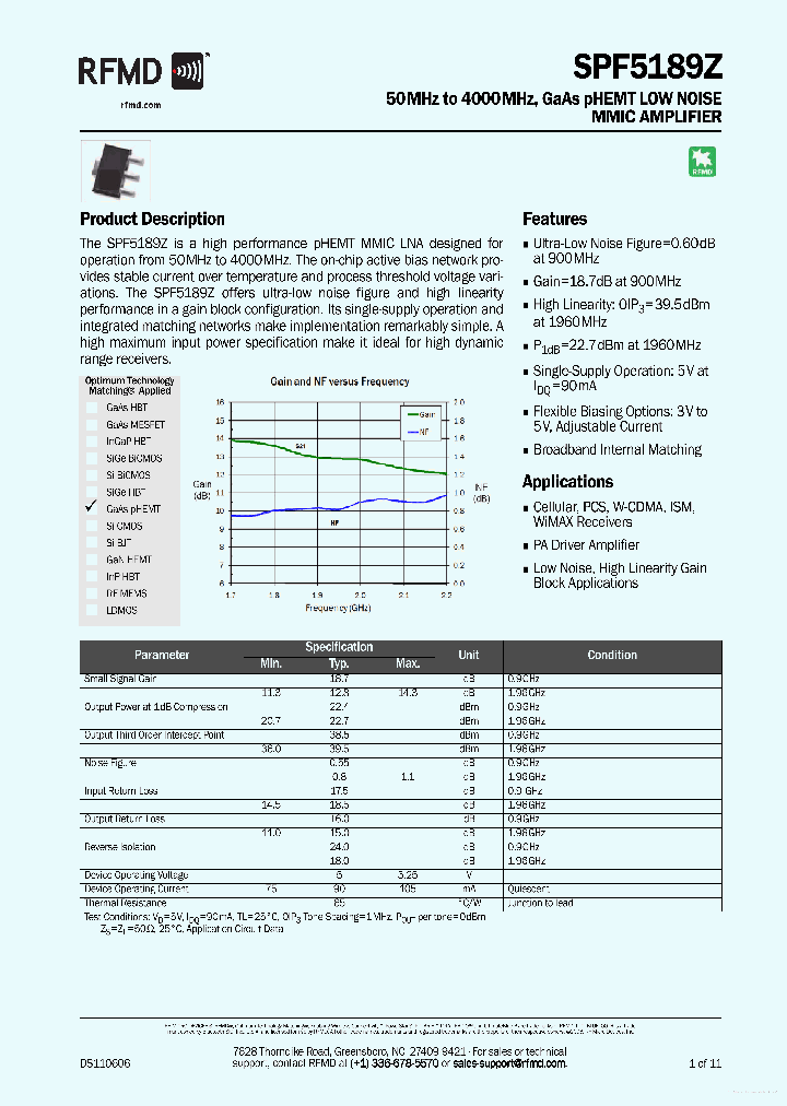 SPF5189Z_7684487.PDF Datasheet