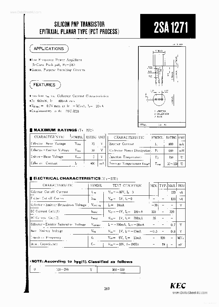 A1271_7685300.PDF Datasheet