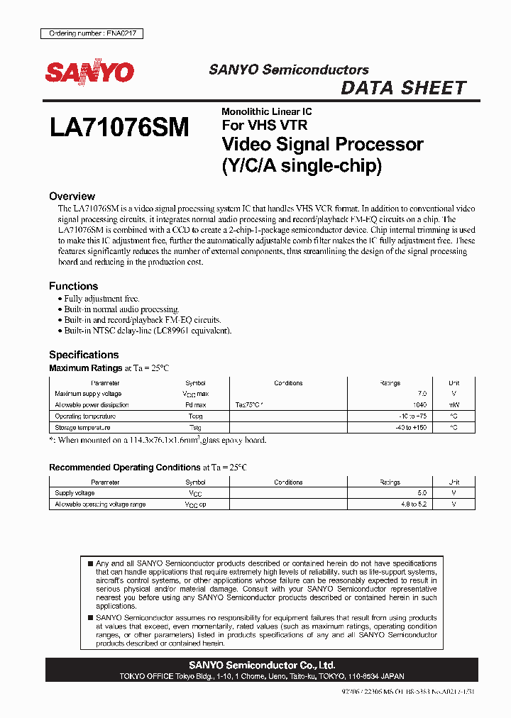 LA71076SM_7687811.PDF Datasheet
