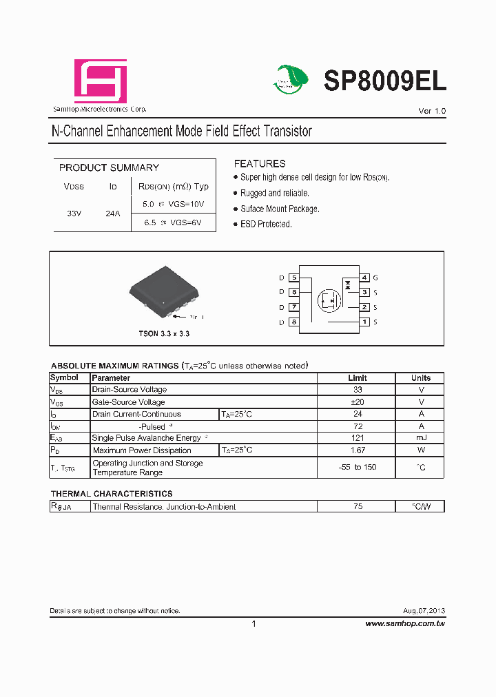 SP8009EL_7689546.PDF Datasheet