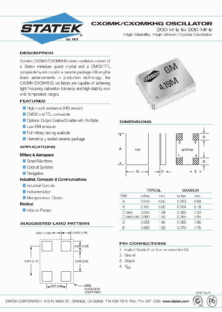 CXOMK_7695828.PDF Datasheet
