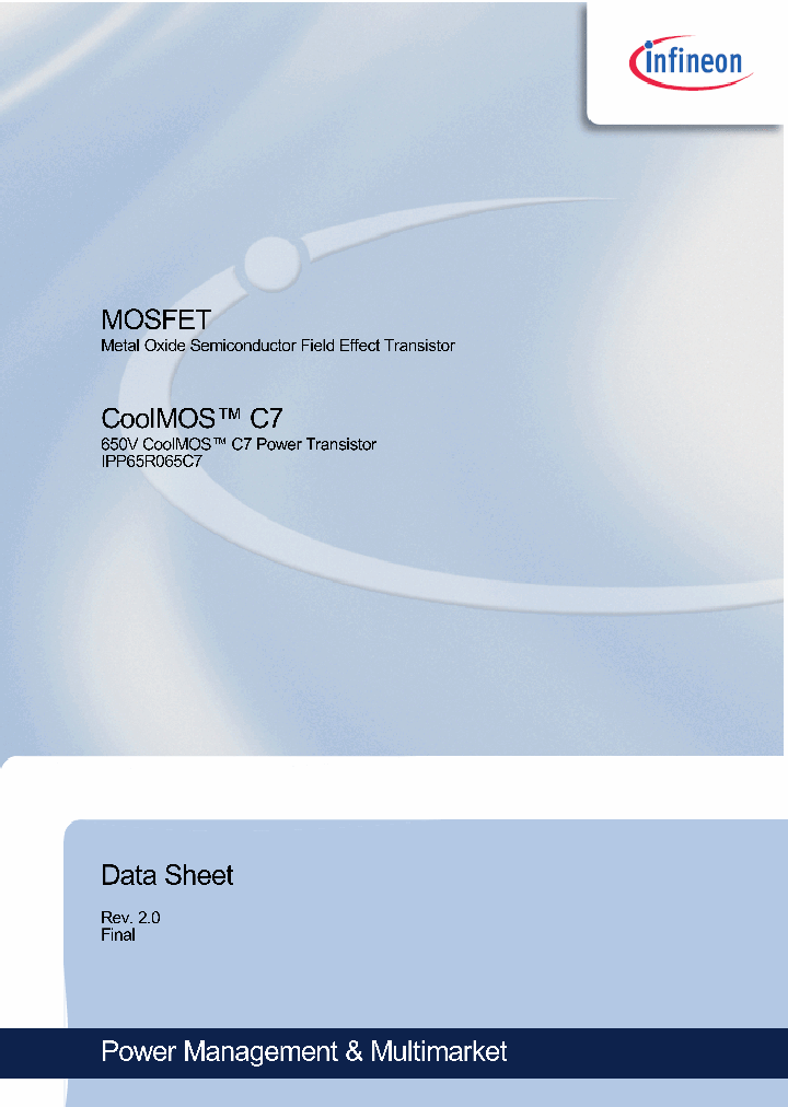 IPP65R065C7_7700283.PDF Datasheet