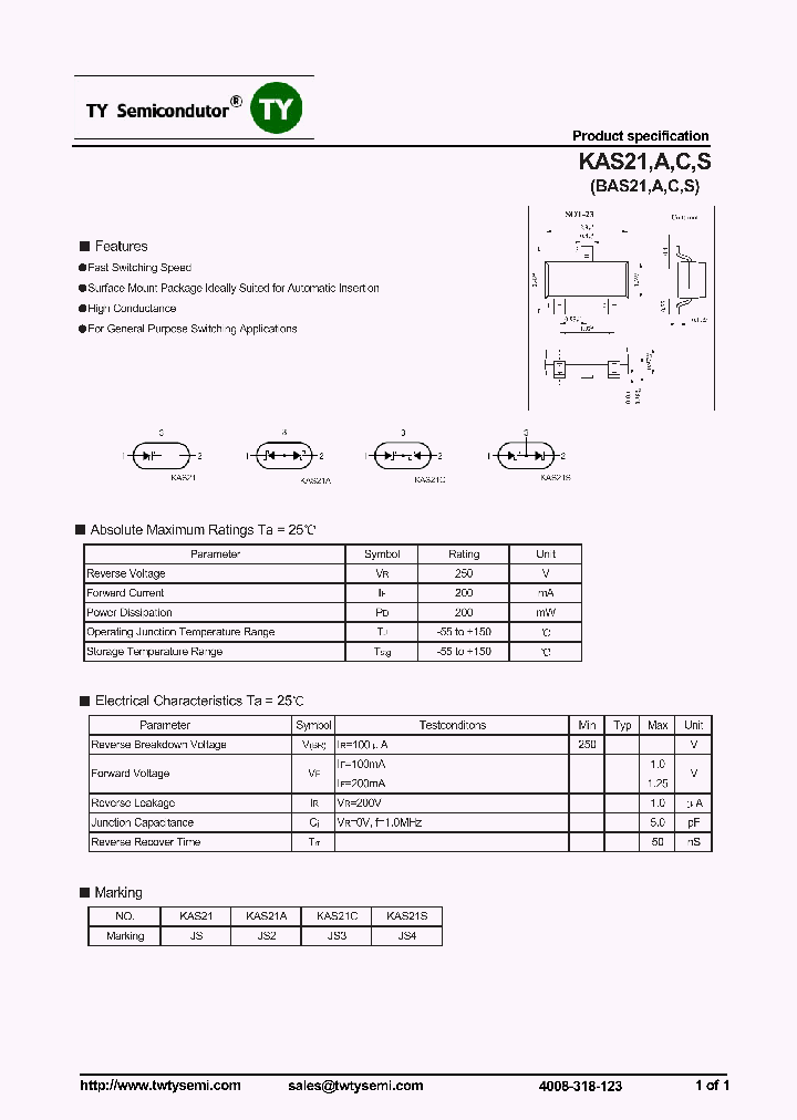 KAS21SBAS21S_7700598.PDF Datasheet