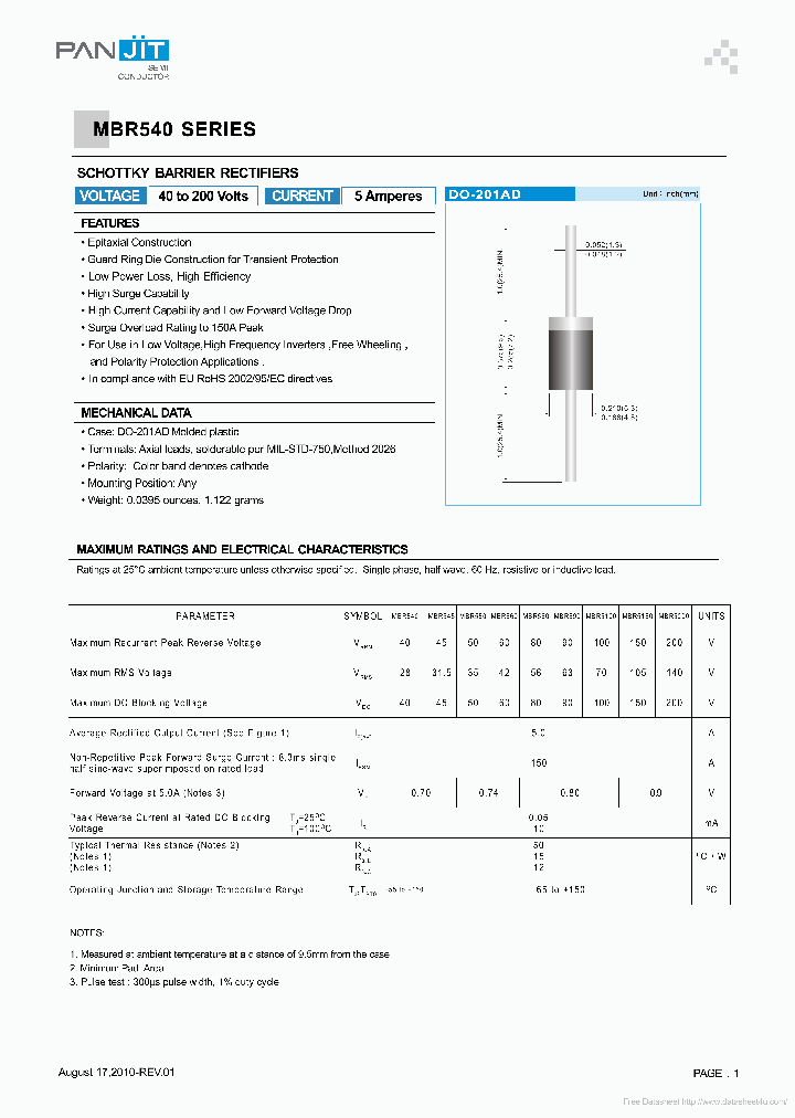 MBR5200_7701101.PDF Datasheet