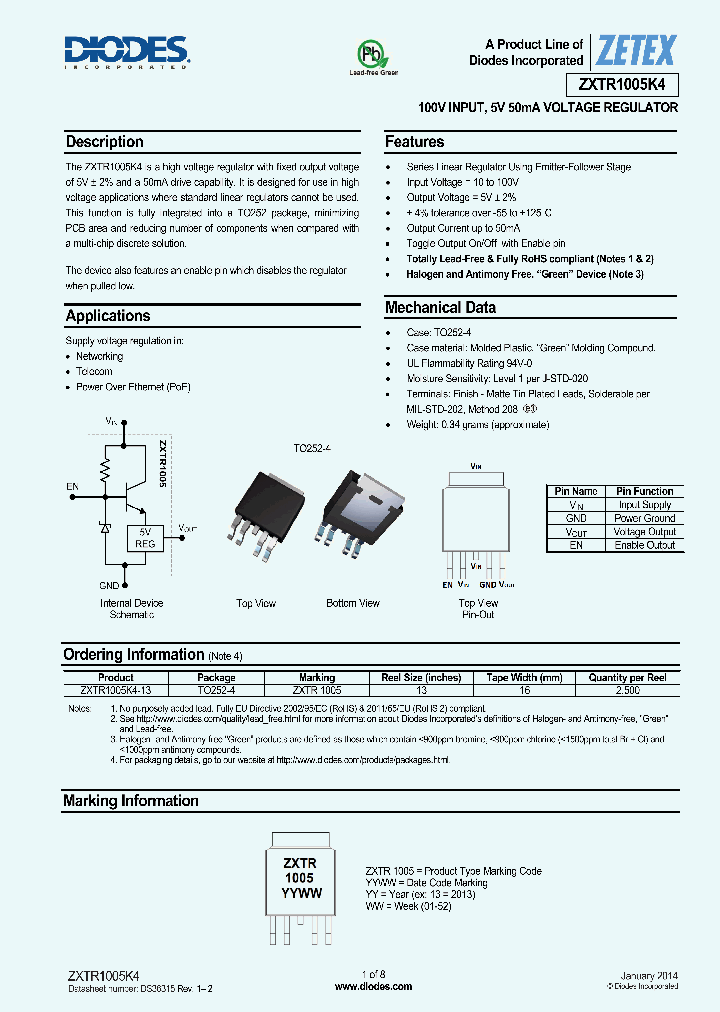 ZXTR1005K4_7703705.PDF Datasheet