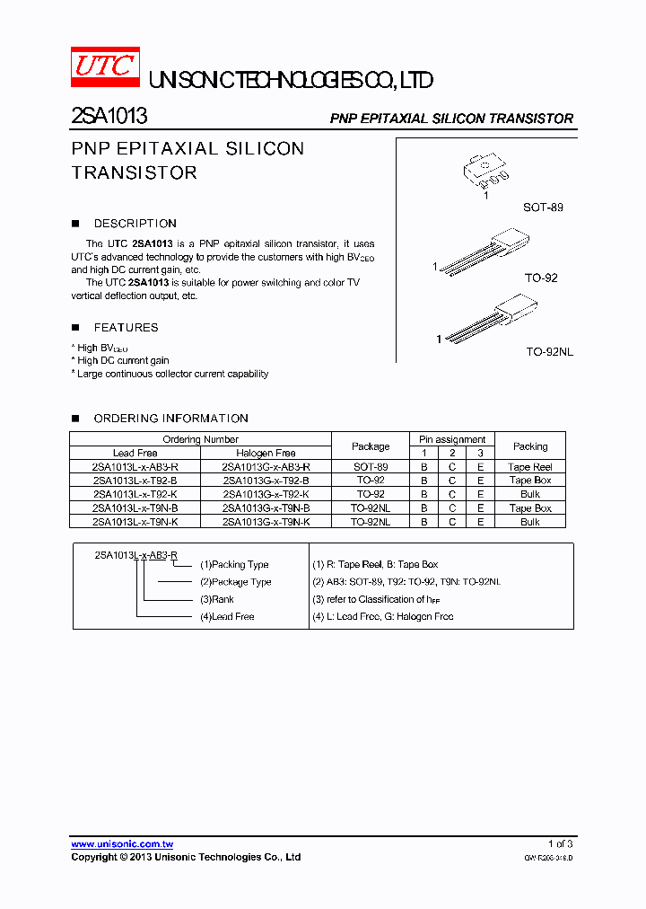 2SA1013L-P-AB3-R_7706213.PDF Datasheet