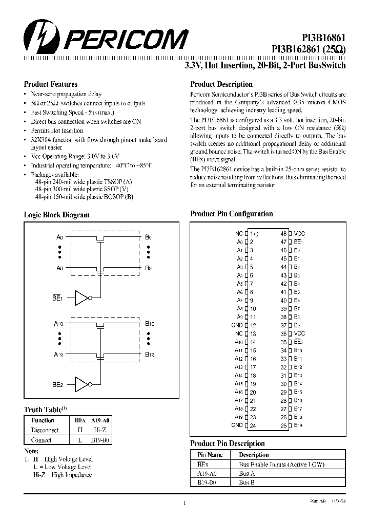 PI3B16861A_7708769.PDF Datasheet