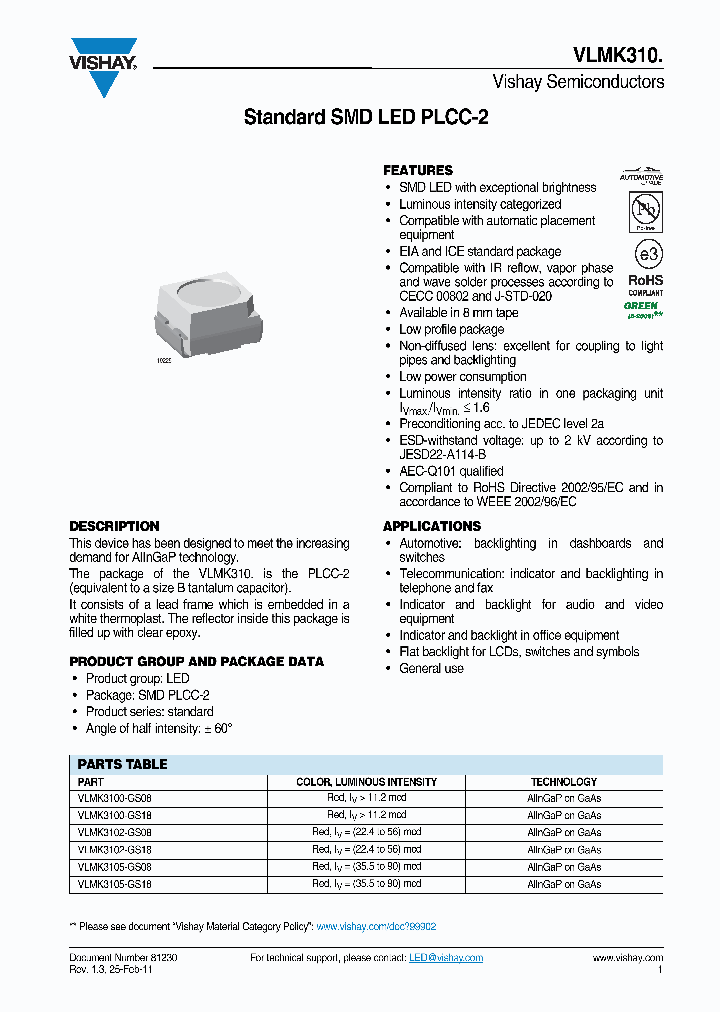 VLMK3100-GS08_7710154.PDF Datasheet