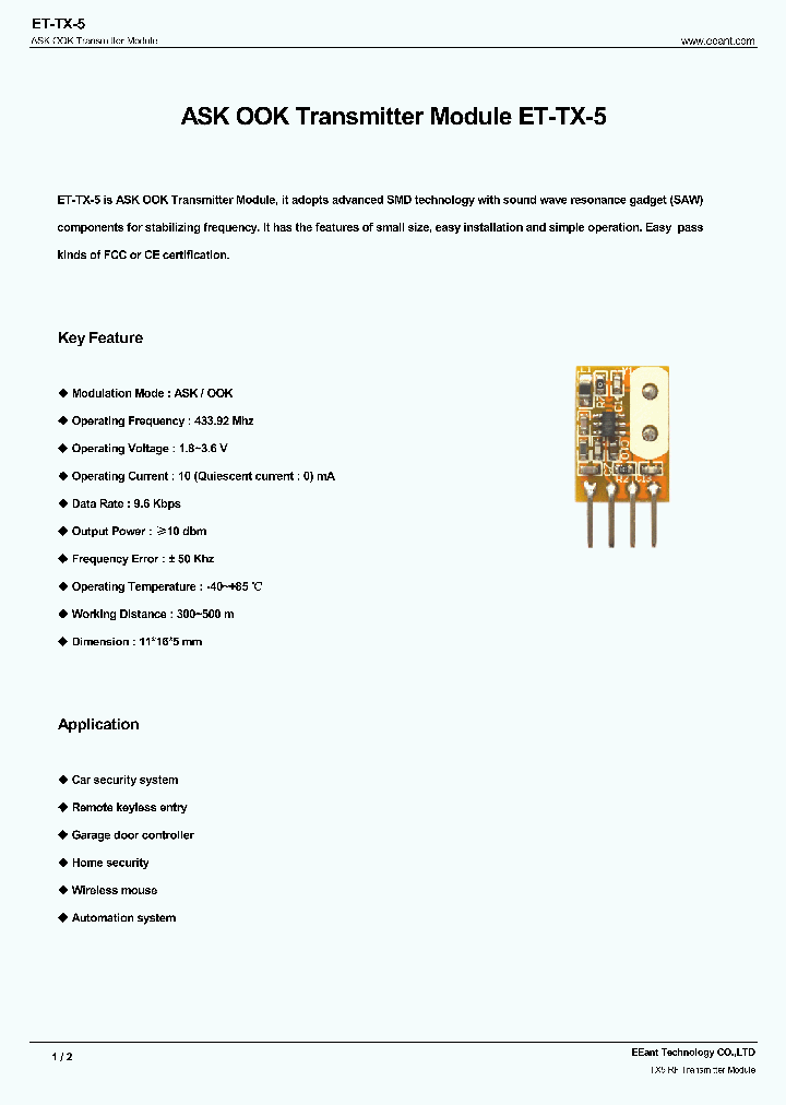 TX5_7711862.PDF Datasheet