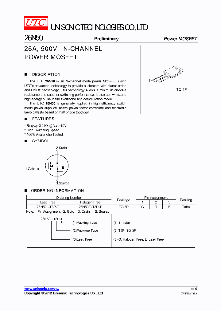 26N50_7718236.PDF Datasheet