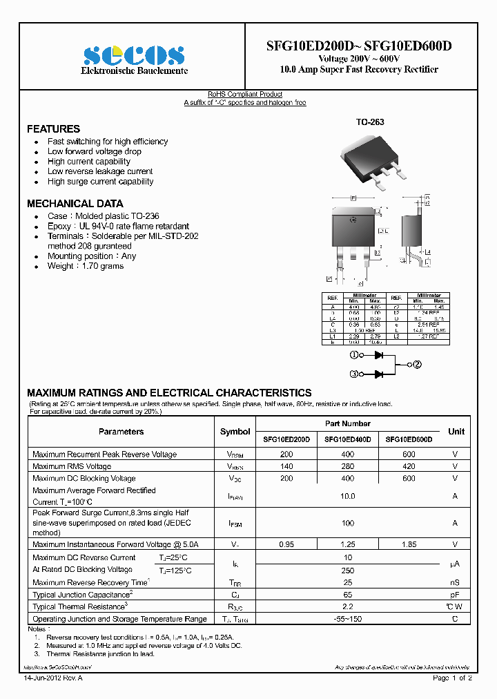 SFG10ED200D_7723404.PDF Datasheet