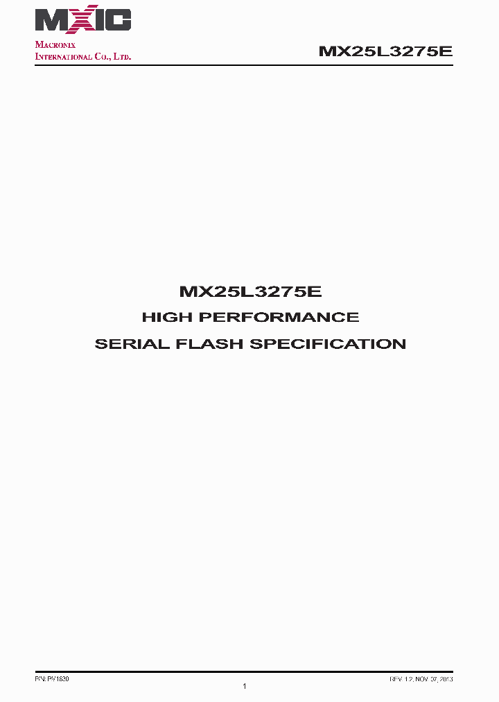 MX25L3275EMI10G_7724374.PDF Datasheet