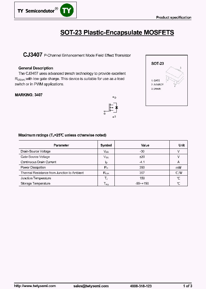 CJ3407_7725403.PDF Datasheet