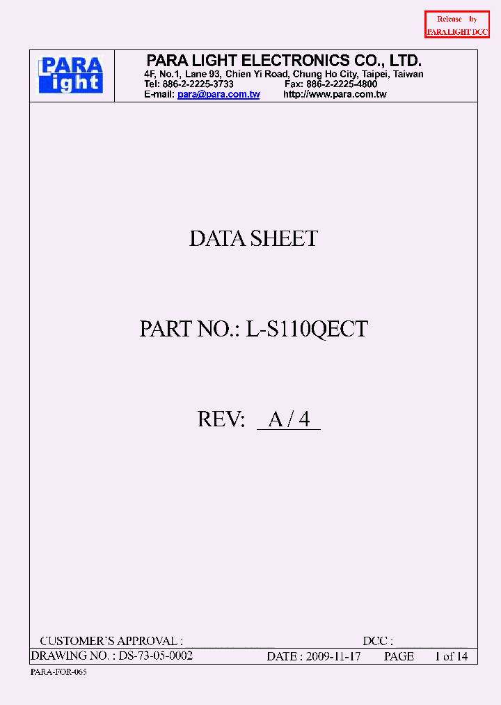 L-S110QECT_7733879.PDF Datasheet