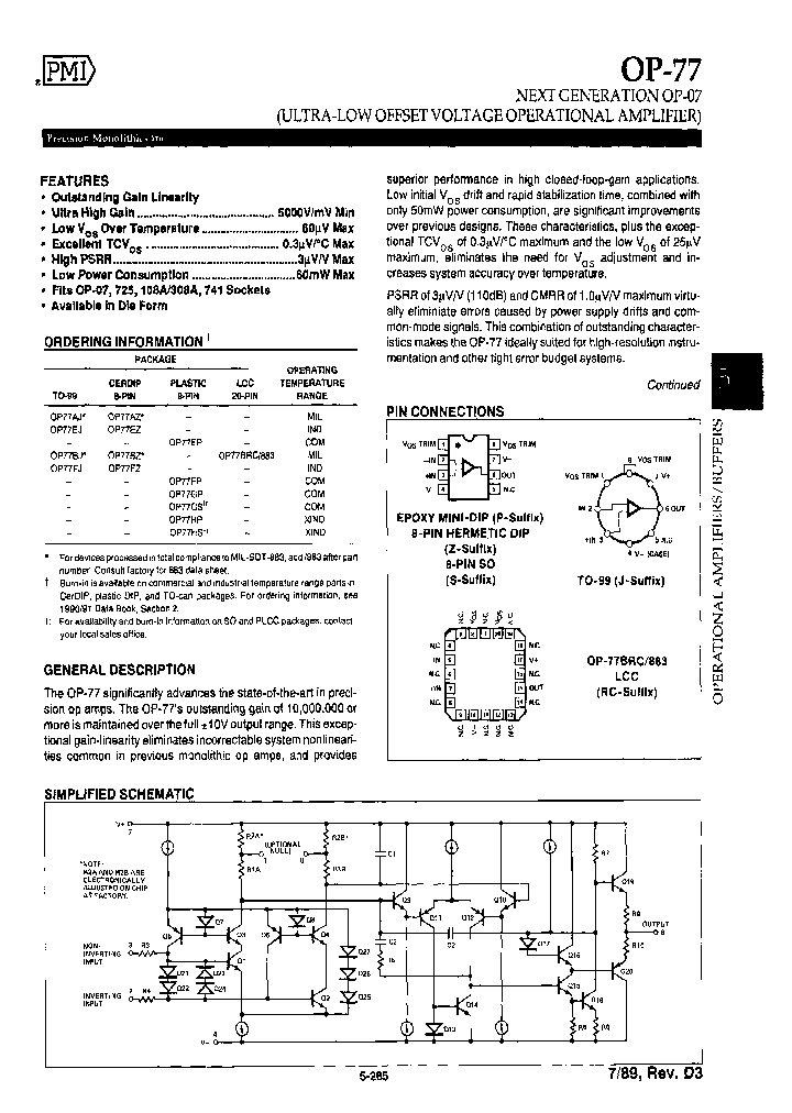 OP77AJ883_7734318.PDF Datasheet