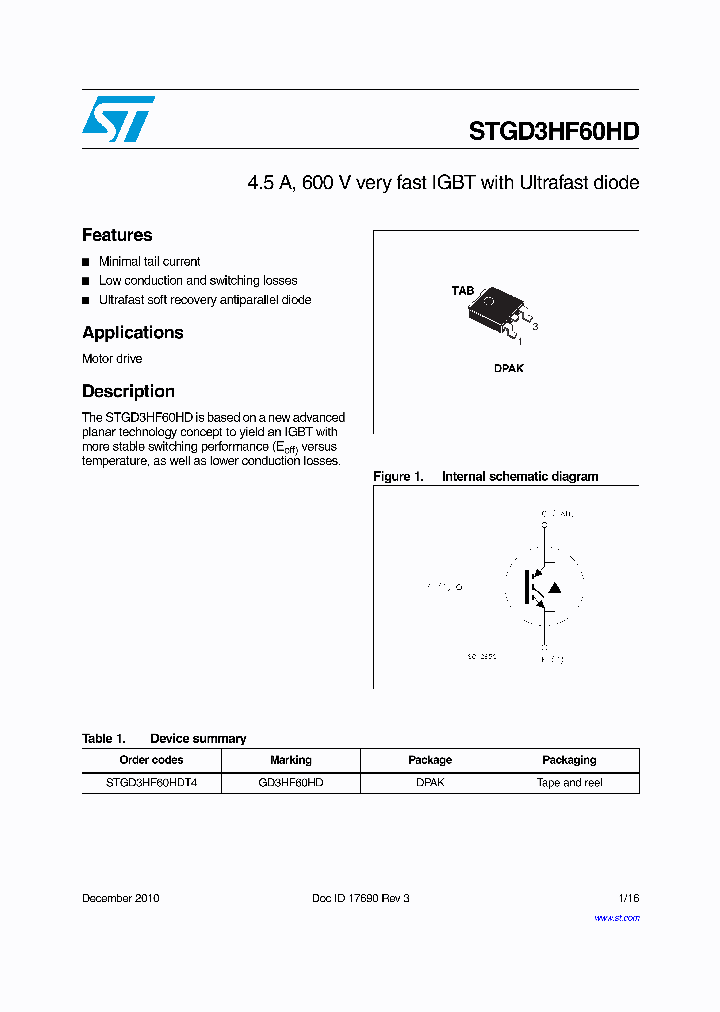 STGD3HF60HDT4_7737517.PDF Datasheet