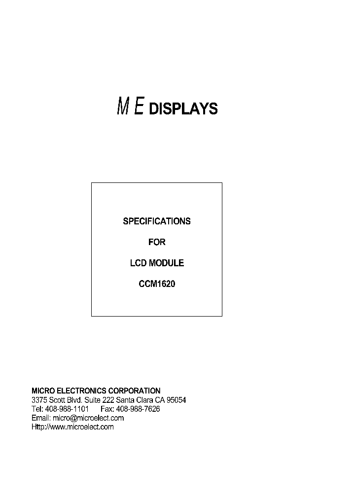 CCM1620_7738276.PDF Datasheet