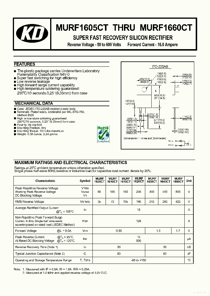 MURF1660CT_7740941.PDF Datasheet