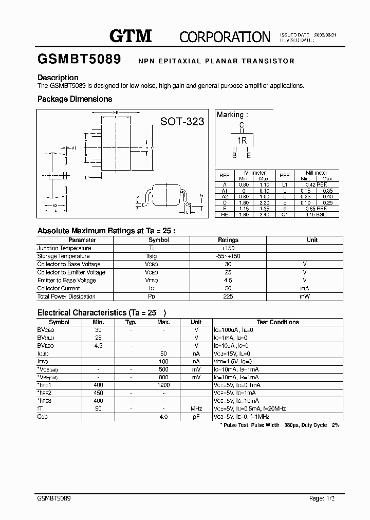 GSMBT5089_7742668.PDF Datasheet