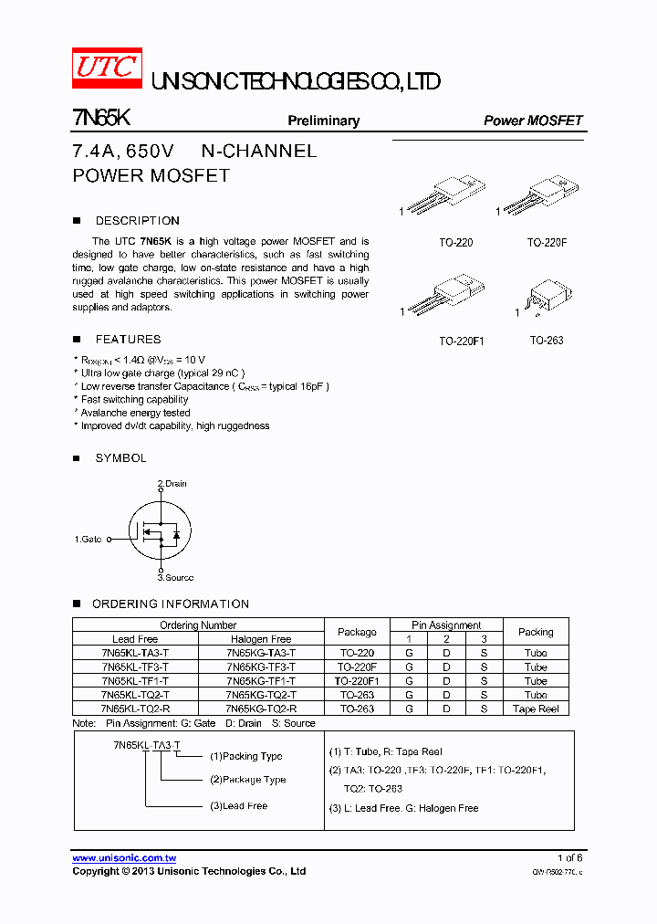 7N65K_7744476.PDF Datasheet