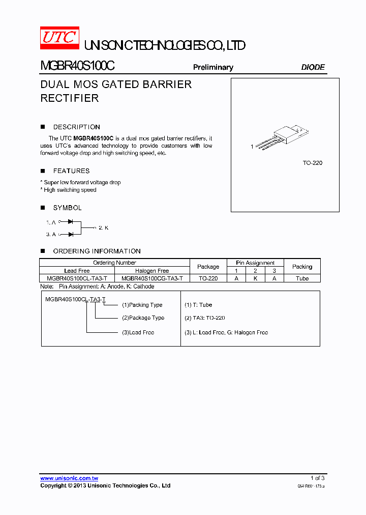 MGBR40S100C_7744589.PDF Datasheet