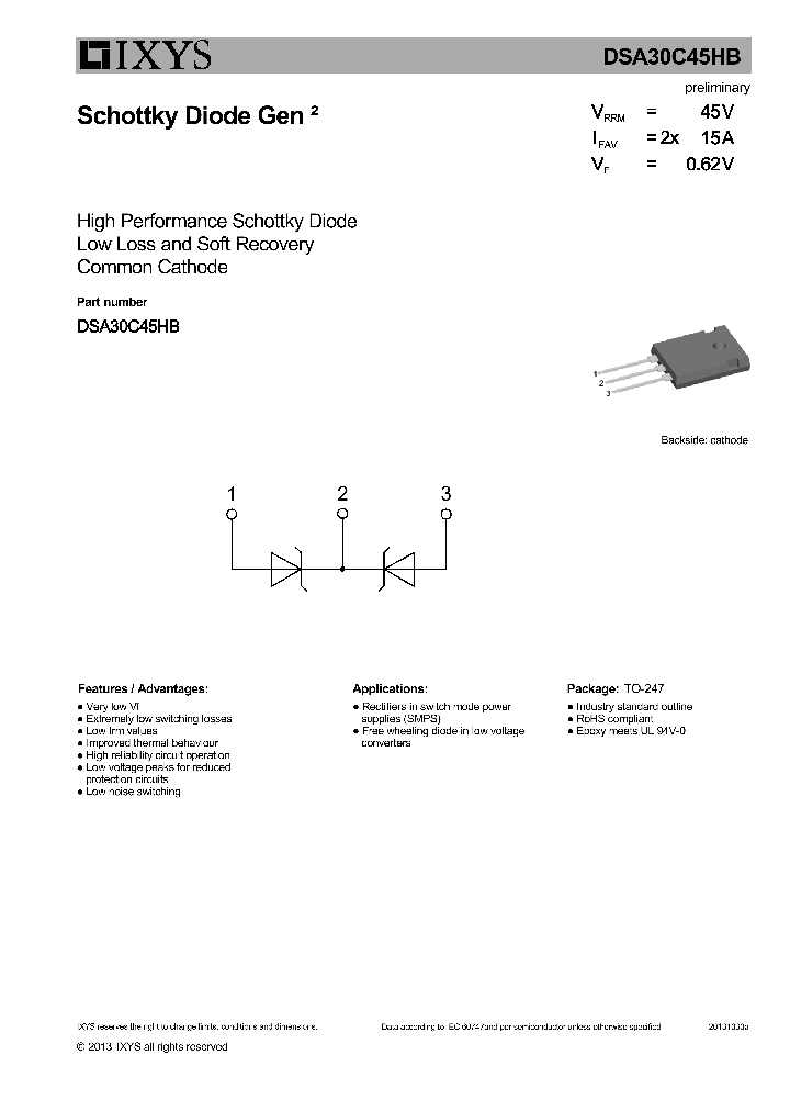 DSA30C45HB_7745487.PDF Datasheet