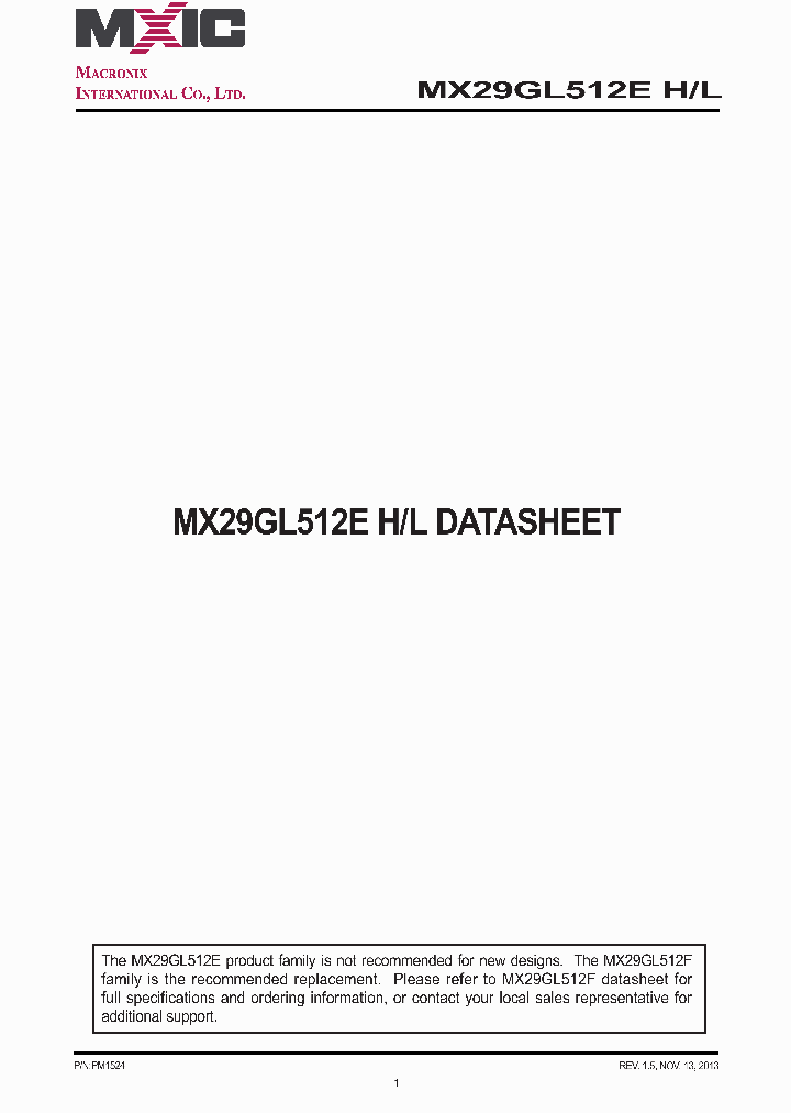 MX29GL512E_7749550.PDF Datasheet