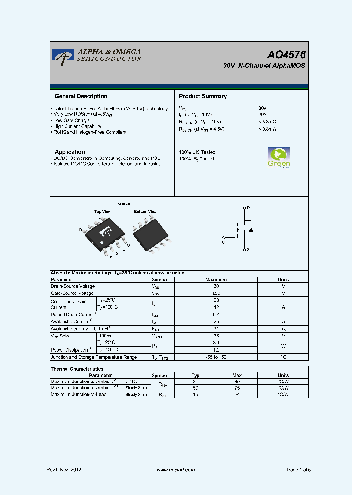 AO4576_7765519.PDF Datasheet