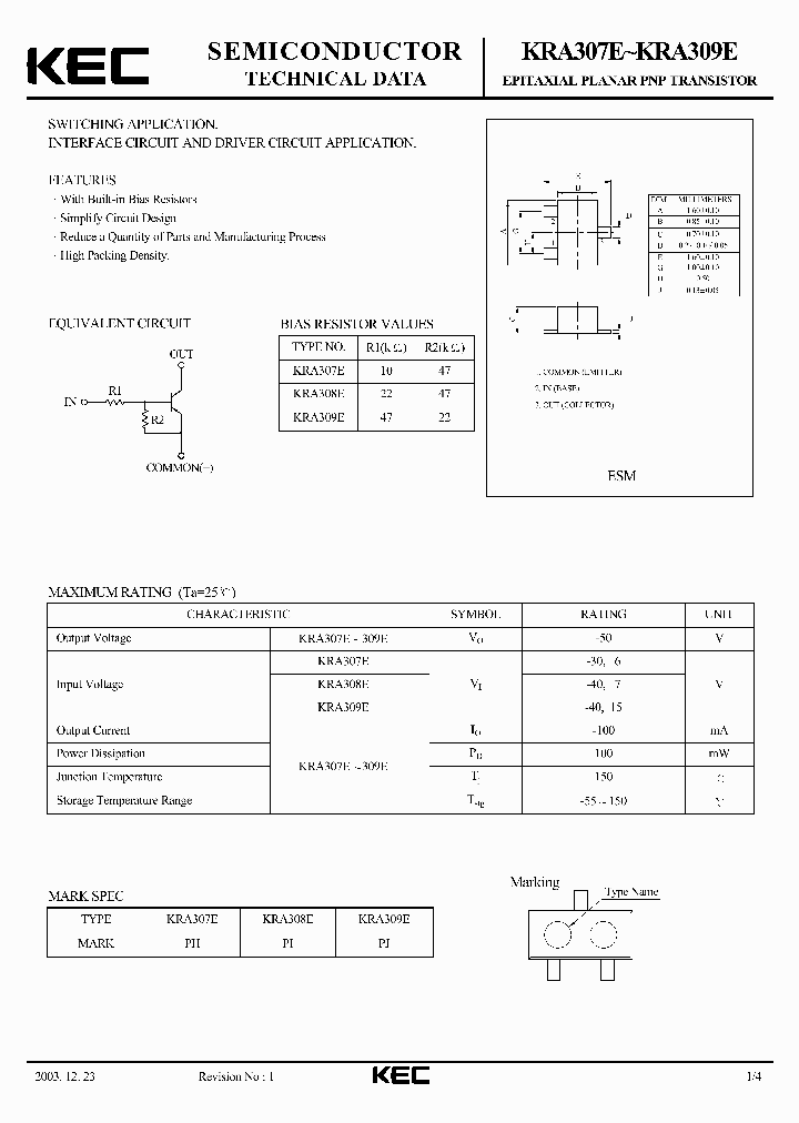 KRA309E_7772081.PDF Datasheet