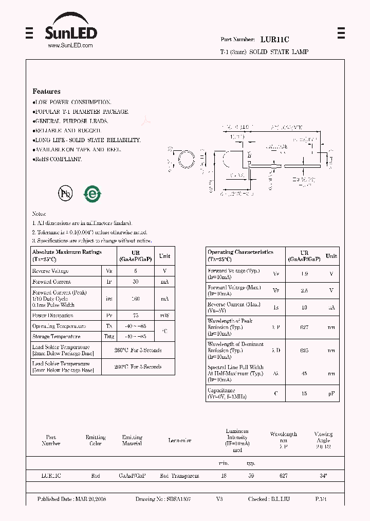 LUR11C_7785103.PDF Datasheet