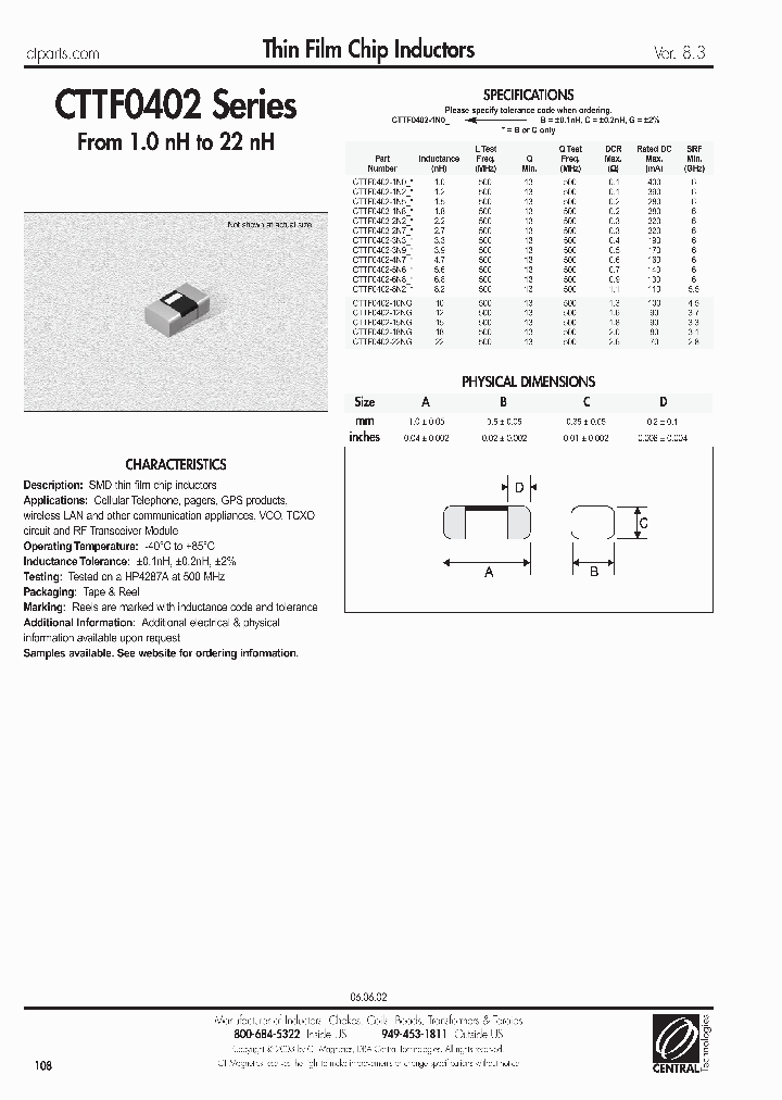 CTTF0402-1N0B_7768944.PDF Datasheet