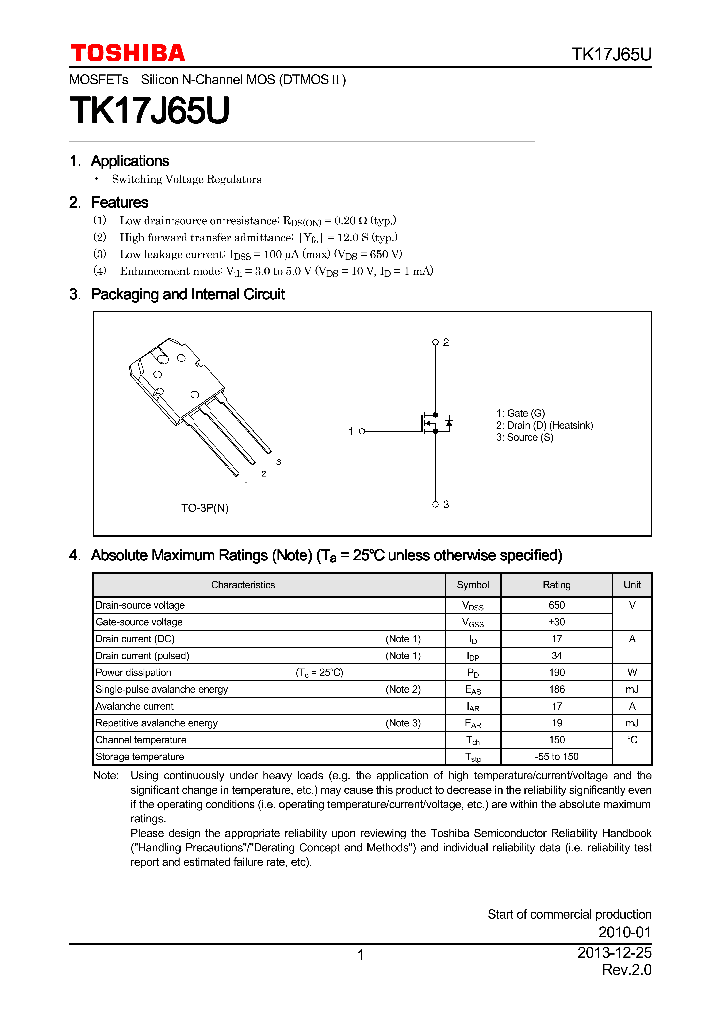 TK17J65U_7811751.PDF Datasheet