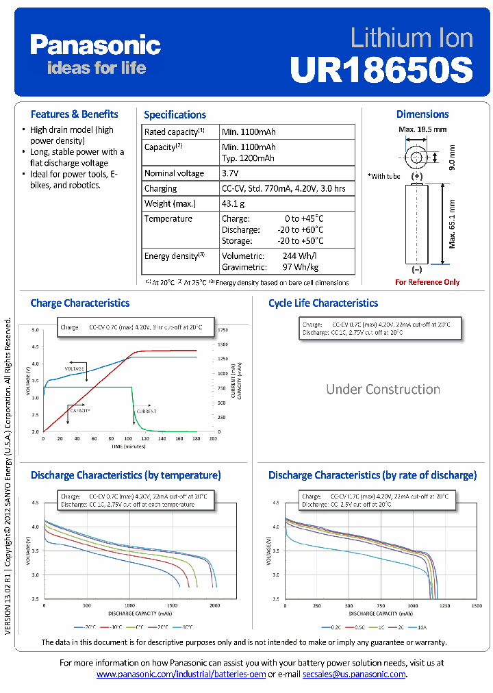 UR18650S2_7799077.PDF Datasheet