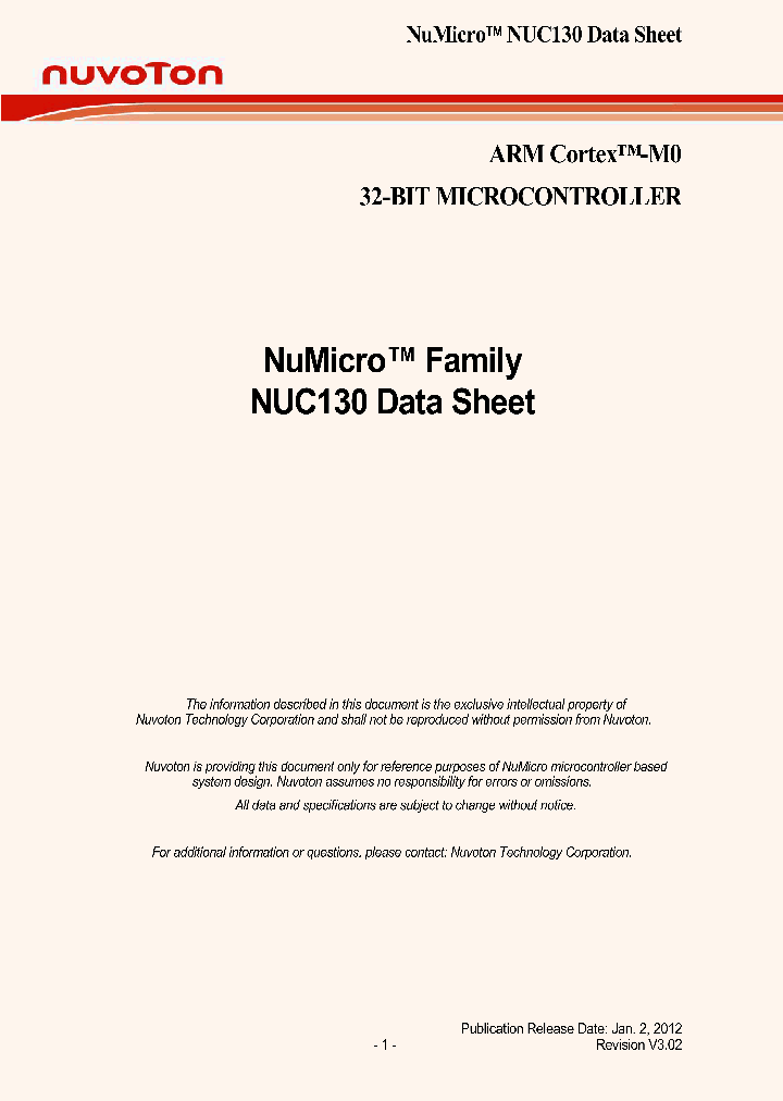 NUC130RC1CN_7792539.PDF Datasheet