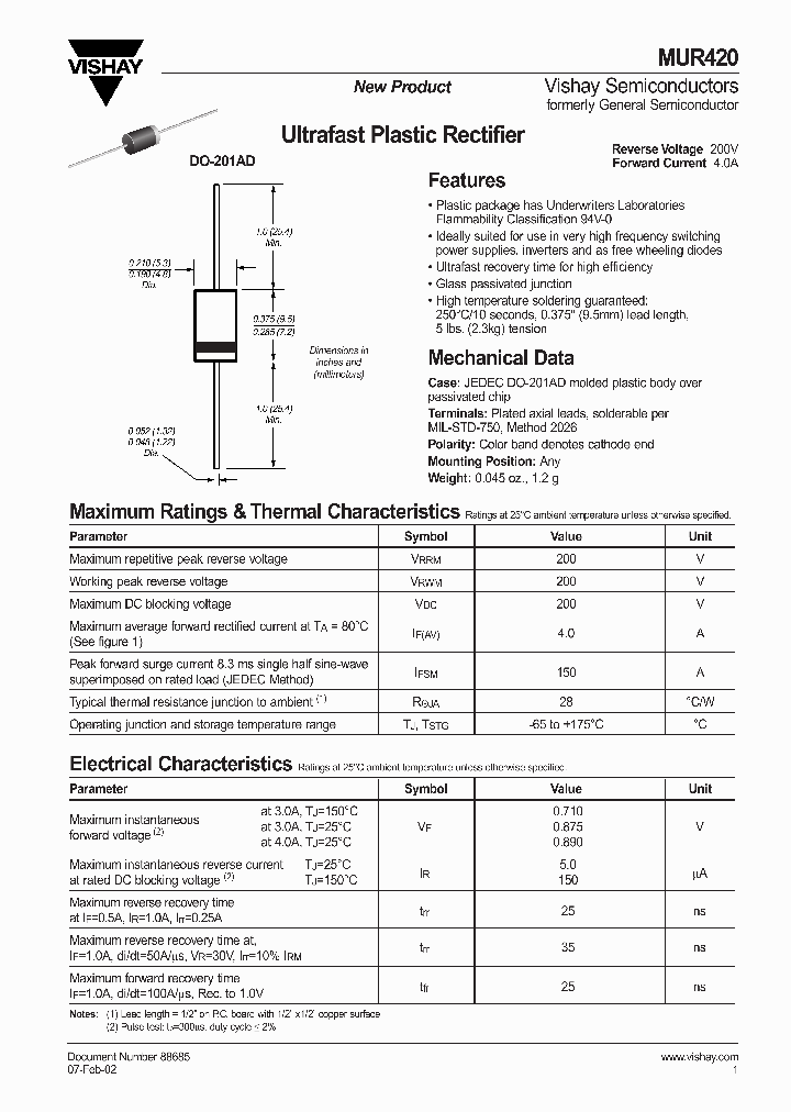 MUR420_7827376.PDF Datasheet