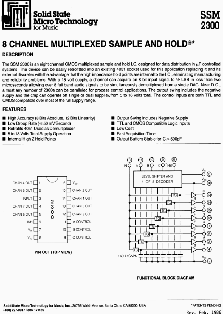 SSM2300_7786209.PDF Datasheet