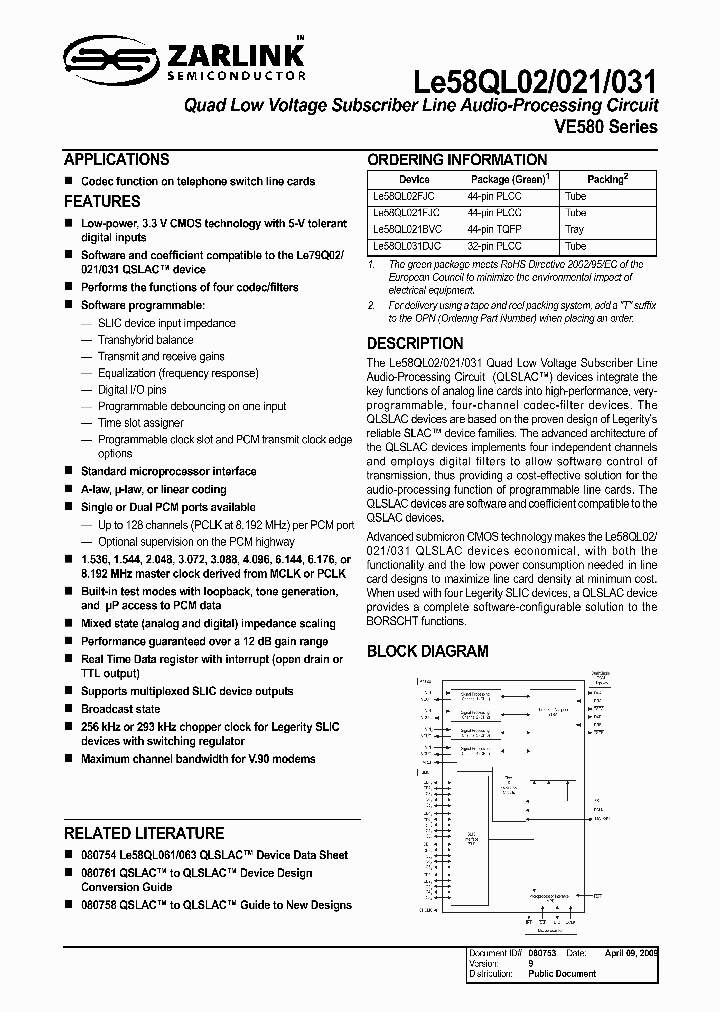 LE58QL031DJCT_7769487.PDF Datasheet