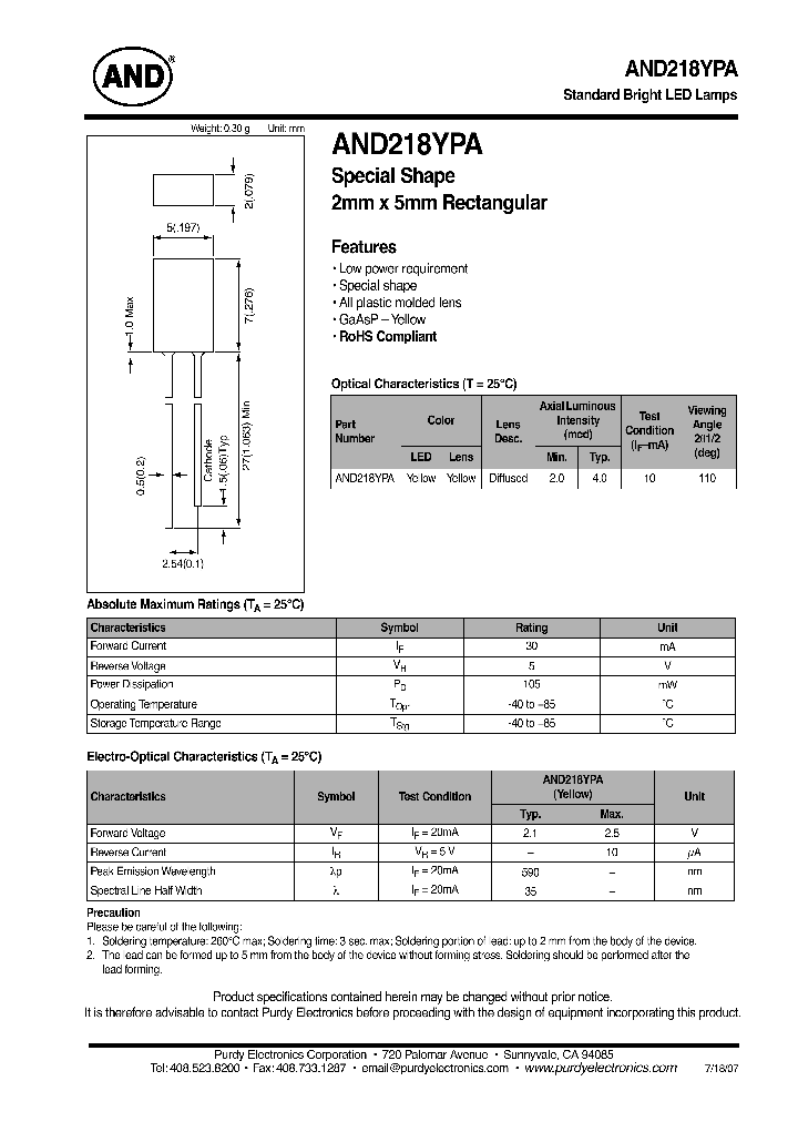 AND218YPA_7823427.PDF Datasheet