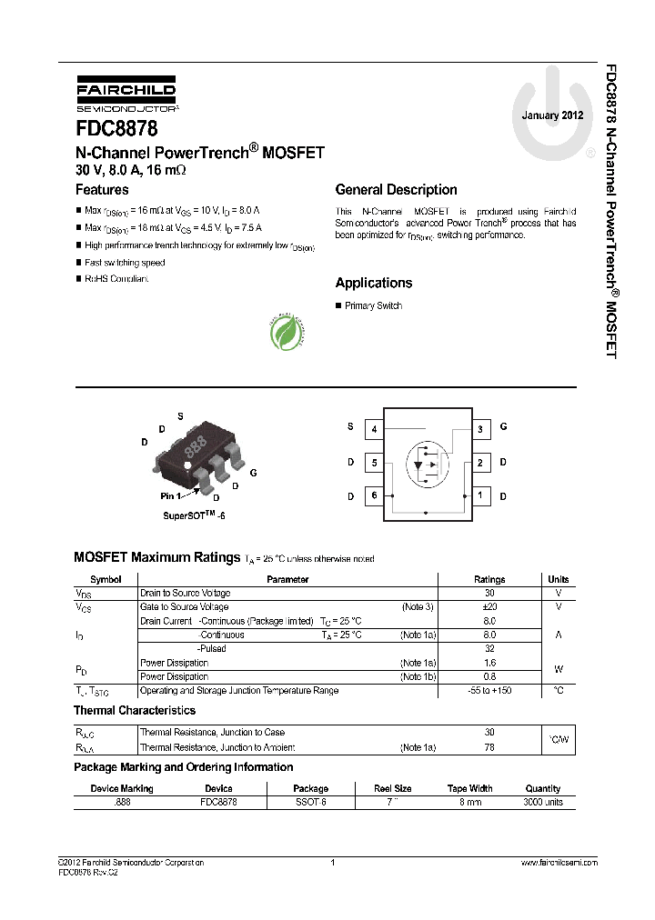 FDC8878_7824930.PDF Datasheet