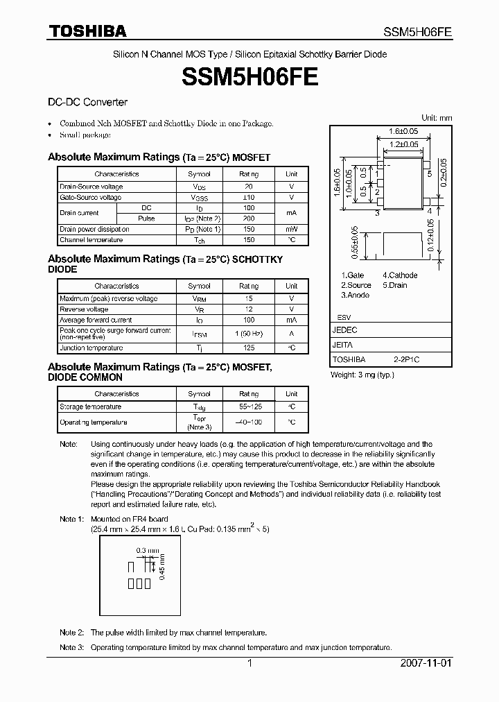 SSM5H06FE_7844815.PDF Datasheet