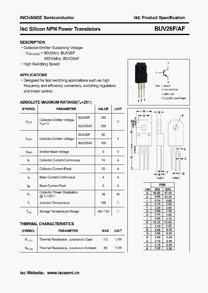 BUV26F_7848233.PDF Datasheet