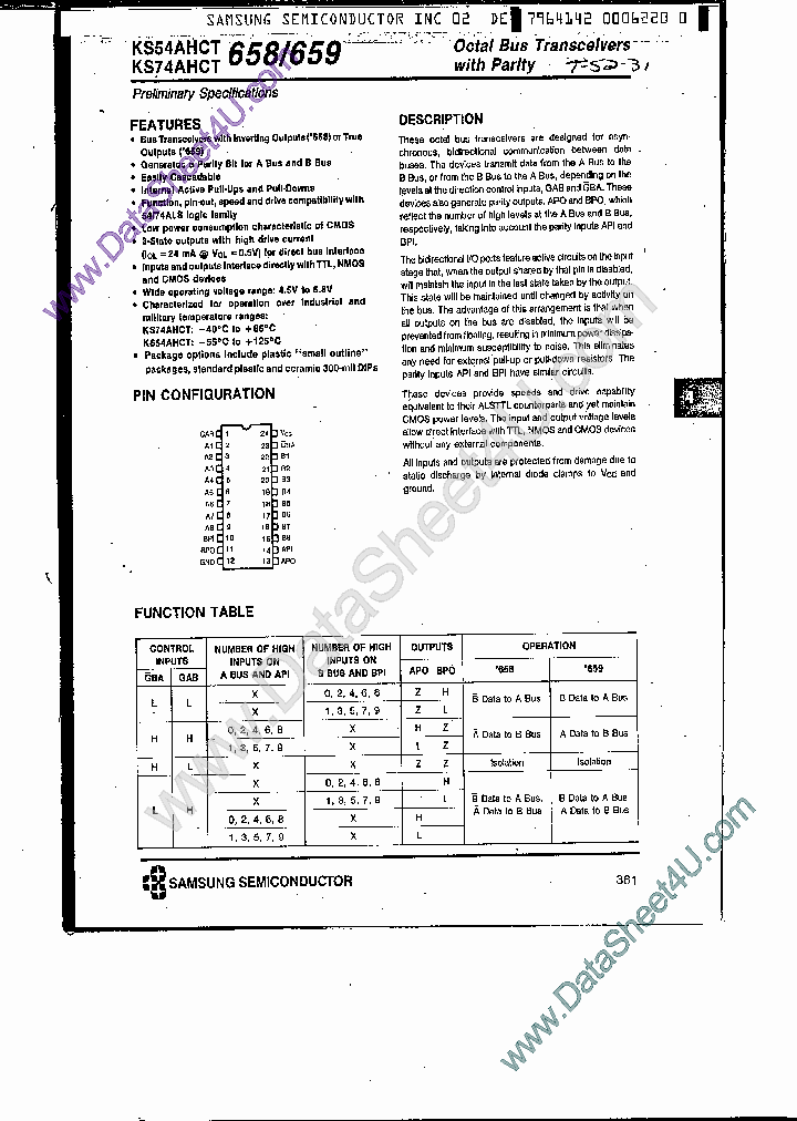 KS74AHCT658_7760876.PDF Datasheet